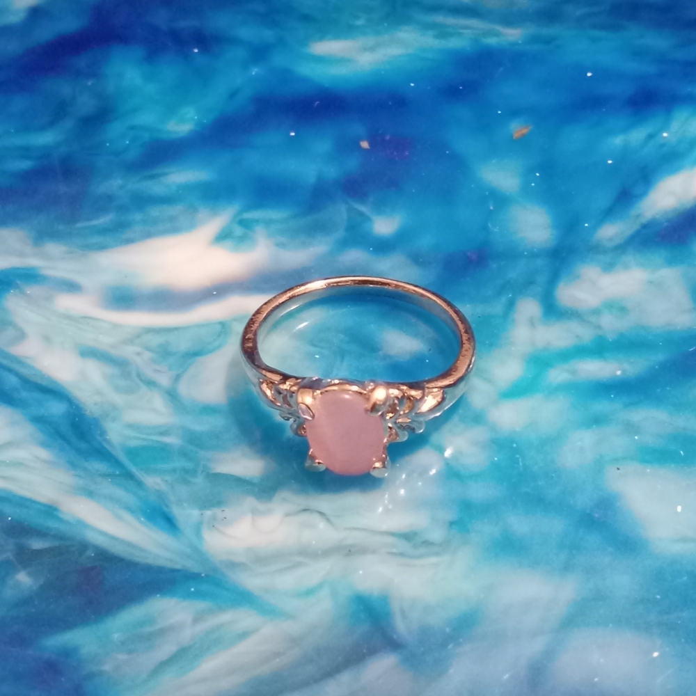 Pink Colored Stone Ring - Picture 3 of 3
